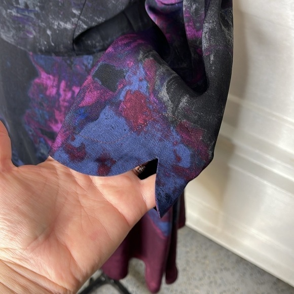 Rachel Roy Womens Multi-Tone Abstract Shift Dress Size 12 - Picture 8 of 8